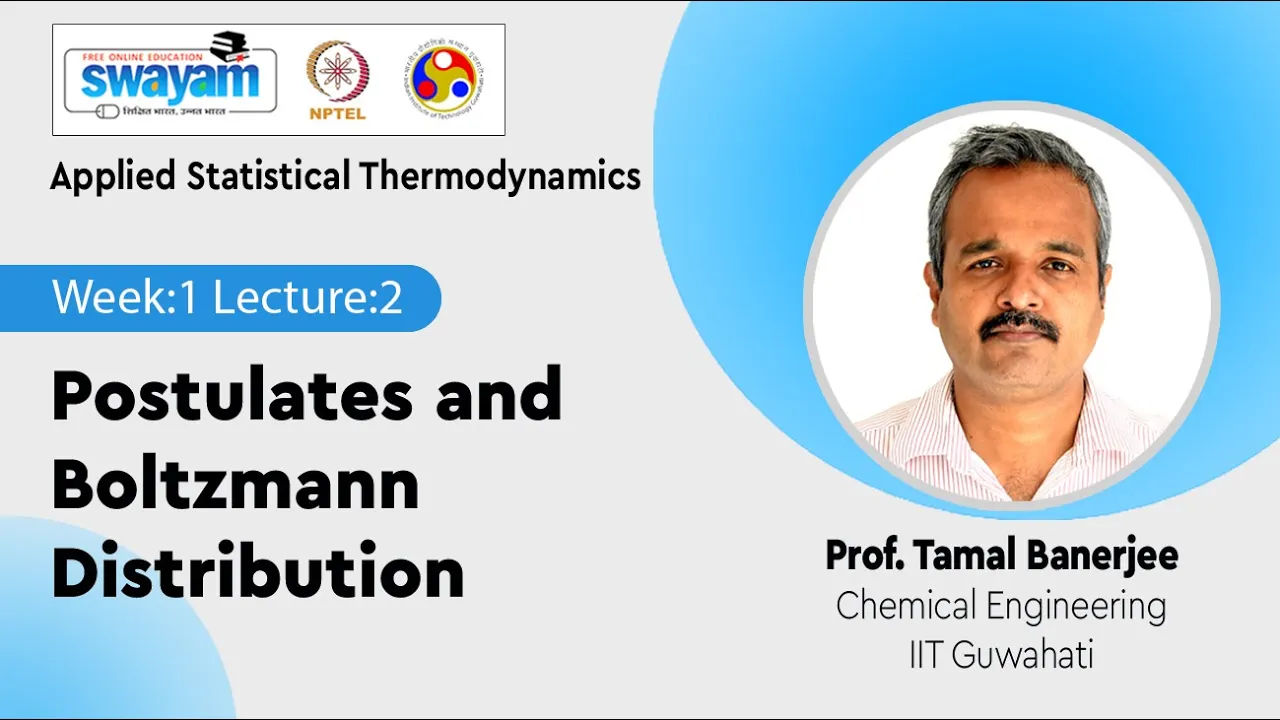 Lec 2: Postulates and Boltzmann Distribution