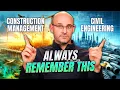 Construction Management vs Civil Engineering