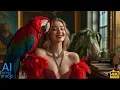 Download Lagu 4K AI Art Lookbook Video of AI Girl ｜ Parrot's Gentle Mistress