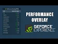 How To Enable Performance Overlay OSD With Nvidia GeForce Experience 2020