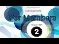 Guiding Principles Tradition 2 For Members