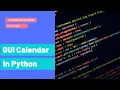 How to make GUI calendar in python Programmer Saiyam