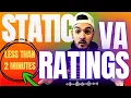 Get Your STATIC VA Disability Ratings In Less Than 2 Minutes