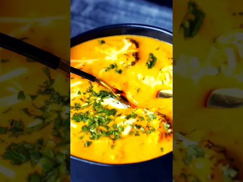La soupe la plus onctueuse ! 🧀🥣 #food #recipe #recettevegetale #soup #shorts #recette