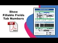 How to count automatically fillable fields in pdf Prepare Form using Adobe Acrobat Pro DC