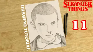 How to draw Stranger Things 5 How to draw Eleven from Stranger Things