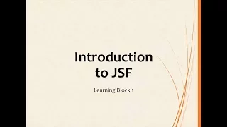 LB01 Introduction to JSF