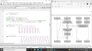 Single round of DES code implementation by C