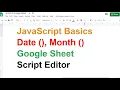 Date Month - JavaScript