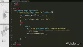 CodeIgniter Tutorial Upload Image File using Jquery Ajax