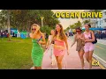 Lagu Miami Beach Afternoon Walk 🌴 Ocean Drive in Real Time