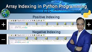 Indexing Array with Positive and Negative Index Number in Python Course ArcPy for ArcMap Level 1