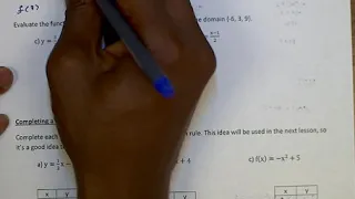 Unit 4 Lesson 3 Function Notation