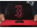 Red Sox NO-SHOT SNAPBACK Black-Red Hat by Twins 47 Brand