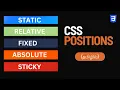 CSS POSITIONS TUTORIAL FOR BEGINNERS IN TAMIL