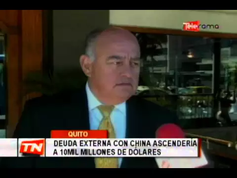 Deuda externa con China ascendería a 10 mil millones de dólares
