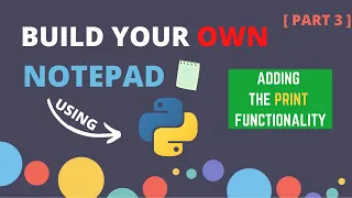 Build your NOTEPAD using python PyQt5 PyQt5 tutorial Python Part 3