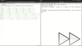Morse Code Encrypter Python Program