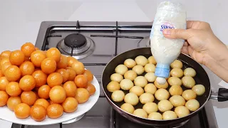 عندك قرعة ماء فارغة حضري أسهل وأسرع لقمة القاضي أو العوامه مع سر القرمشة أفضل من المطاعم بمليون مرة 