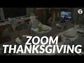 Family holds Zoom Thanksgiving with cardboard cutouts
