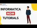 Informatica MDM Tutorial Informatica MDM tutorial for begineers Informatica Cloudfoundation