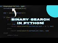 Binary Search in Python Recursively