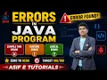 13 Errors in Java Program Explained Compile Time Runtime Logical Errors
