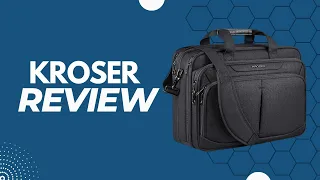 Review KROSER Laptop Bag Expandable Lightweight Briefcase for 17 3 Laptop Premium Business Work