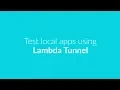 Testing Locally Hosted Pages Using Lambda Tunnel What Is TestMu AI Tunnel TestMu AI
