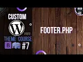 Custom WordPress Theme Development 2022 - Creating Bootstrap5 footer footer php