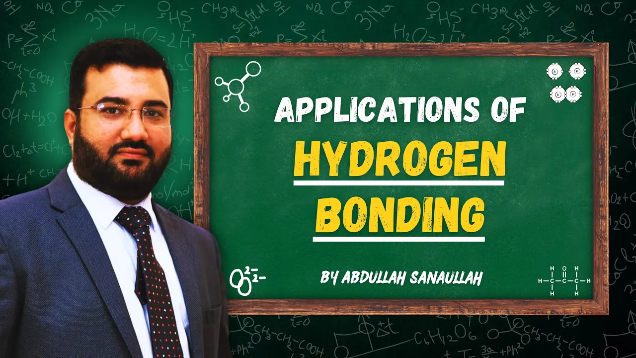 Applications of Hydrogen Bonding Class 11 | Chemistry