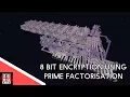 8 bit number encryption using Primefactorisation
