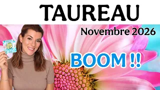 ♉TAUREAU NOVEMBRE 2026💪 UN COUP DE TONERRE !