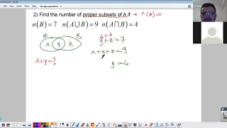 Gr10 SURVEY PROBLEMS about sets union intersection difference complement example 1