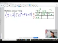 1 5 Multiply Polynomials Table Method