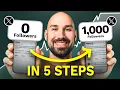 How to Get Your First 1 000 Twitter X Followers 5 STEPS