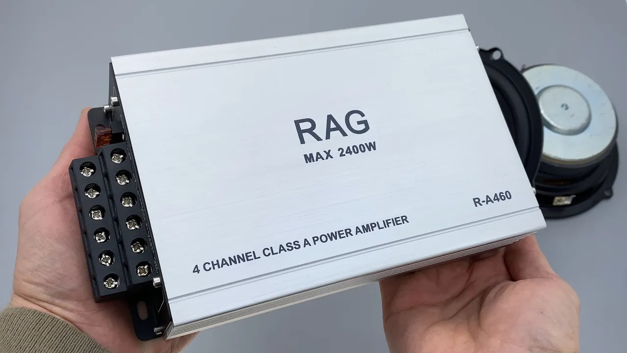 Автомобільний 4-канальний підсилювач звуку в машину RAG R-A460