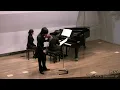 ブラームス／ヴァイオリンソナタ No.3 Mov.2,Op.108:仙川アヴェニュー・ホール