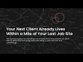 1 Mile Radius Webinar Replay