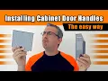Installing Cabinet Doors Handles using templates - Ravinte template