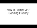 How To Assign MAP Reading Fluency