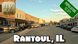 Driving Around Small Town Rantoul Illinois in 4k