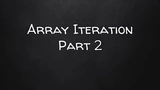 Learn JavaScript Part 22 - Array Iteration Part 2
