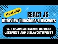 React useLayoutEffect vs useEffect Explained with Examples Master React Hooks React Interview