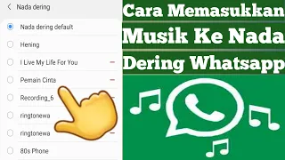 how to put music into whatsapp ringtones