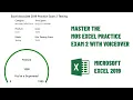 Master the MOS Excel Practice Exam 2 with Voiceover GMetrix Practice 2023 Excel 365-2019