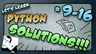 Let s Learn Python SOLUTIONS - 16