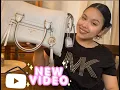 MICHAEL KORS CARINE SATCHEL LIGHT SAND