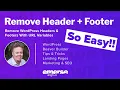 Remove WordPress Header Footer with Beaver Builder Themer using URL Variables The Easy Way