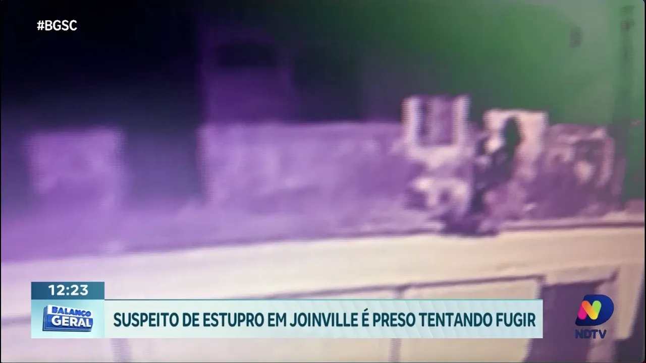 Prisão em flagrante: suspeito de estupro em Joinville é capturado em tentativa de fuga